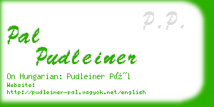 pal pudleiner business card